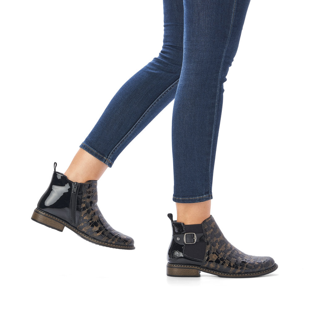 Rieker Ladies Elastic Sided Chelsea Boot