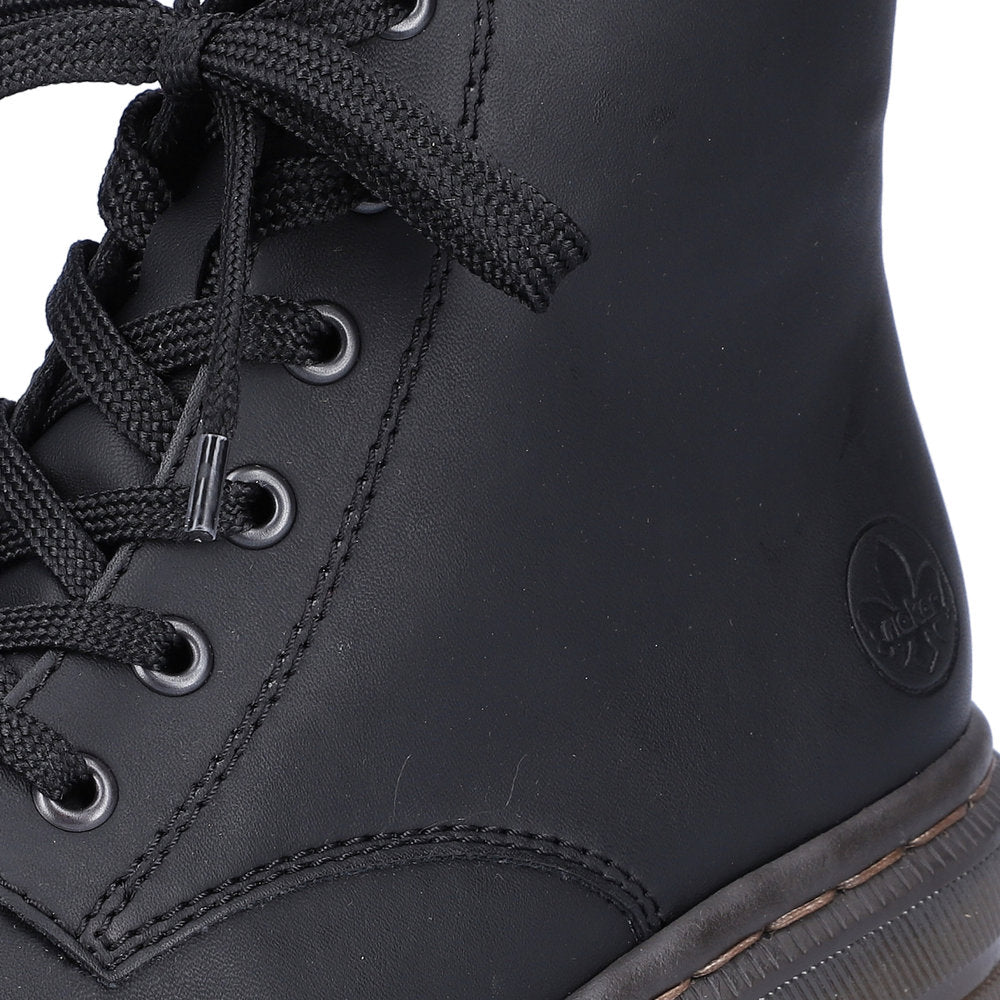 Rieker black lace up ankle boot