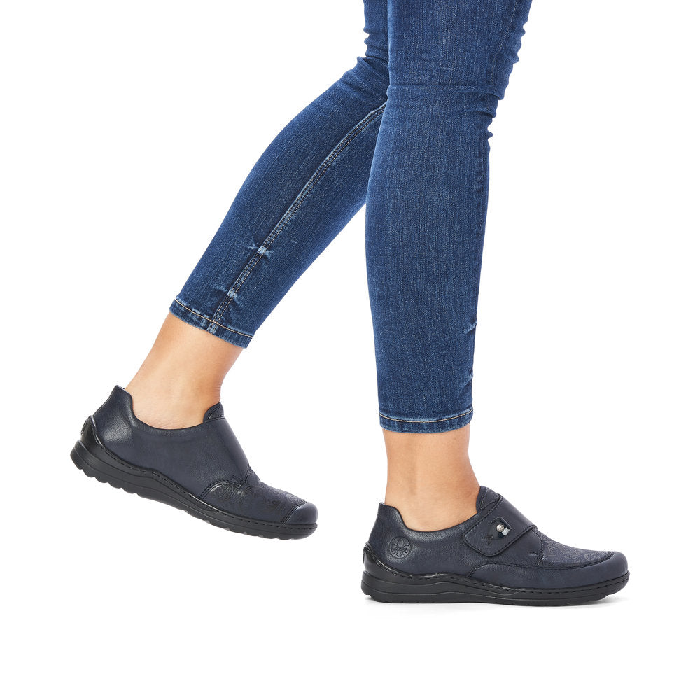 Rieker Ladies Wide Fit Velcro Shoe