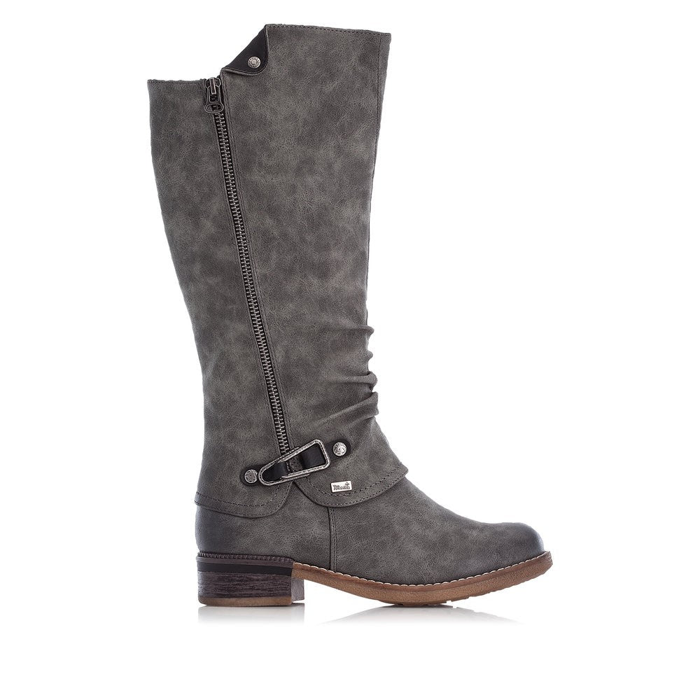 Rieker Ladies Zip Sided Long Boot