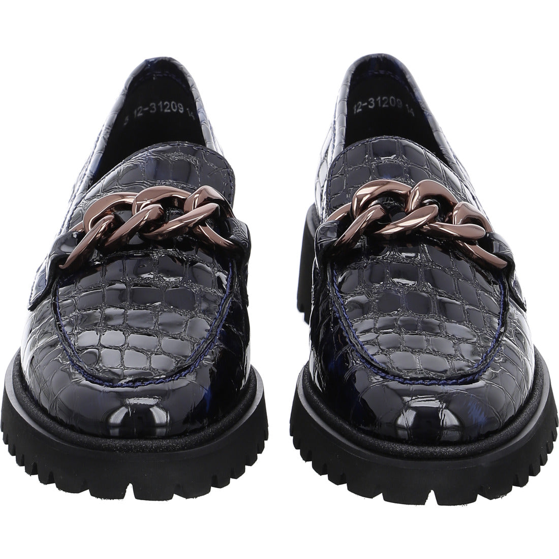 Ara Kent Ladies Croco Chain Trim Loafer