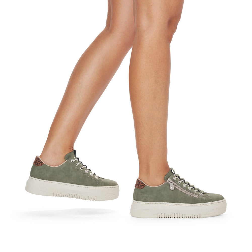 Rieker Ladies Bungee Lace Flatform Sneaker