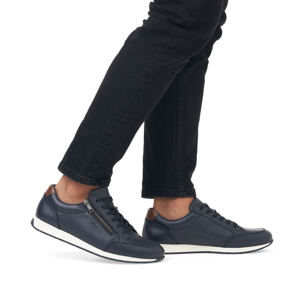Rieker Men's Zip Side Lace Up Sneaker