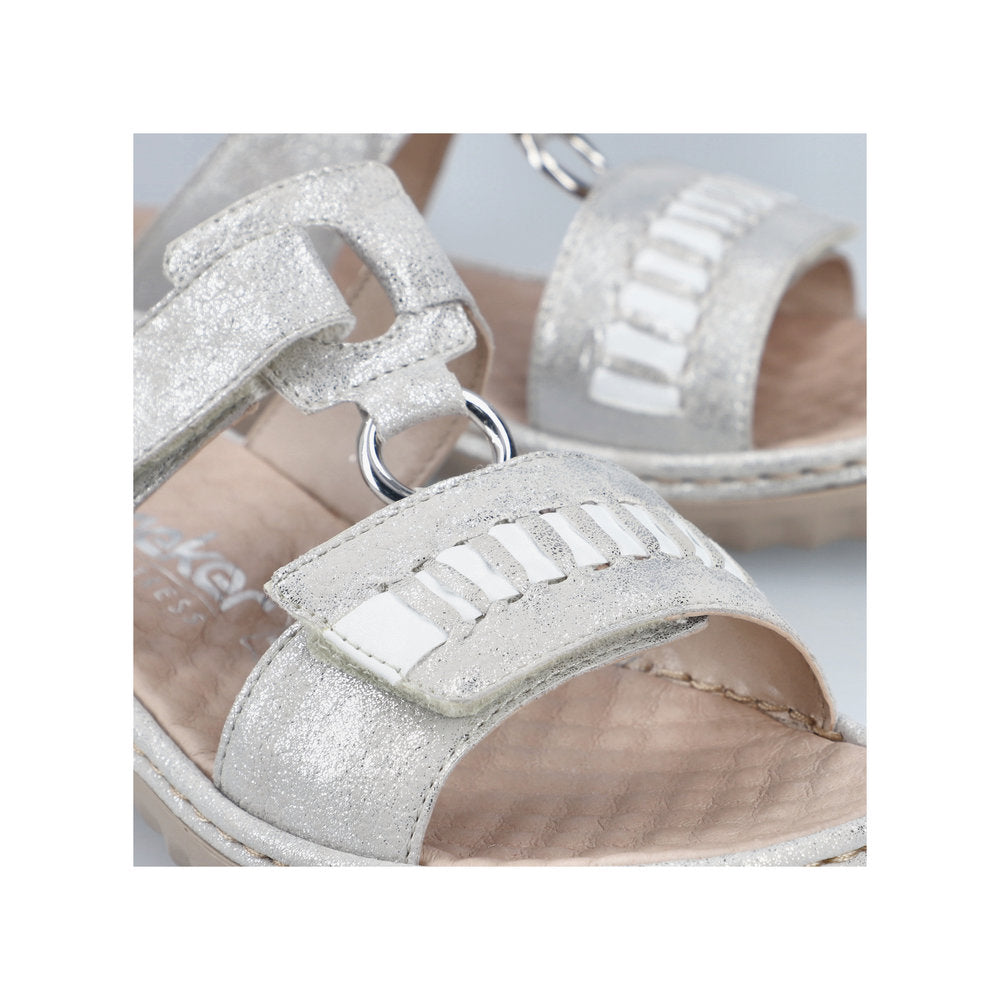 Rieker Ladies Velcro Strap Backless Sandal