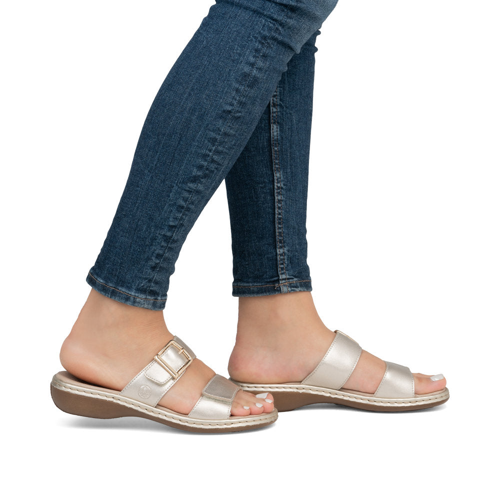 Rieker Ladies Velcro Backless Sandal