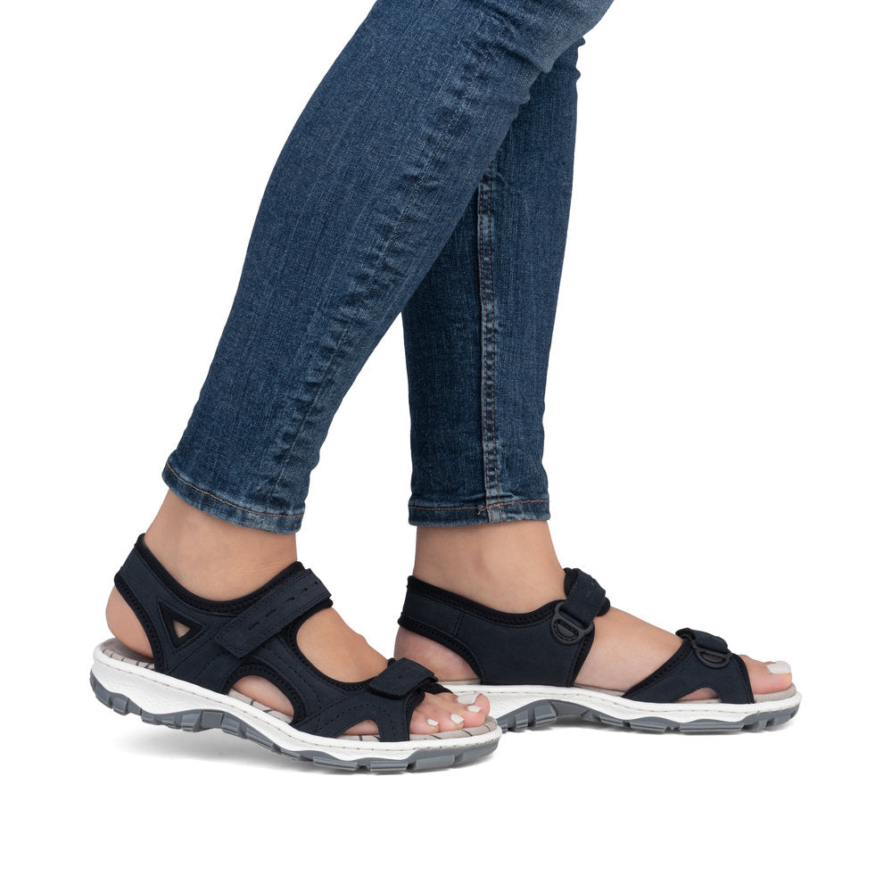 Rieker Ladies Velcro Adjustable Walking Sandal