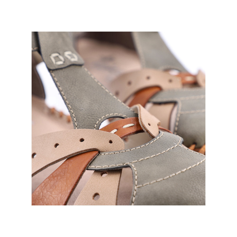Rieker Ladies T Bar Closed Toe Sandal