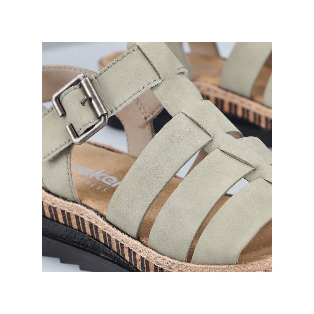Rieker Ladies Gladiator Flatform Sandal