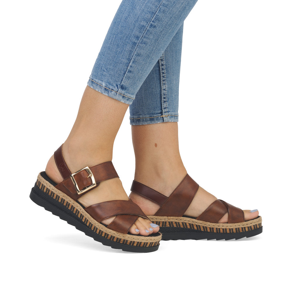 Rieker Ladies Flatform Sandal