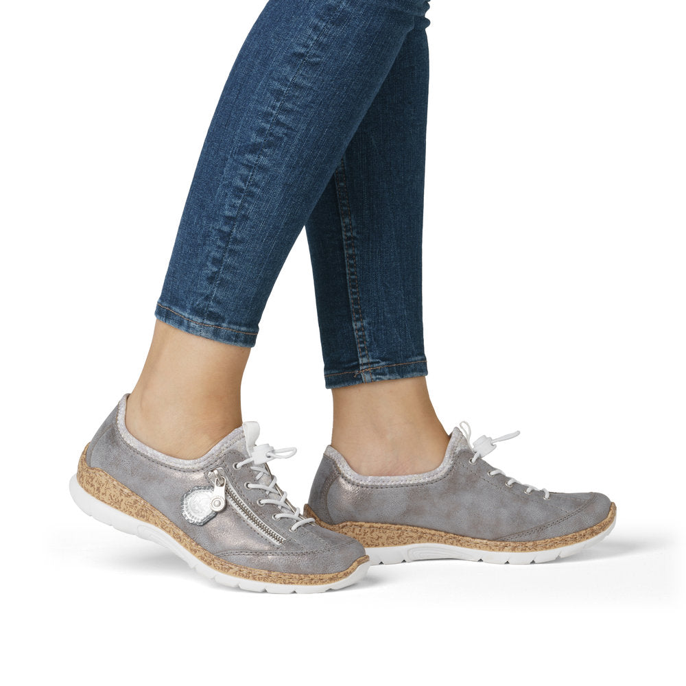 Rieker Ladies Bungee Tie Casual Shoe