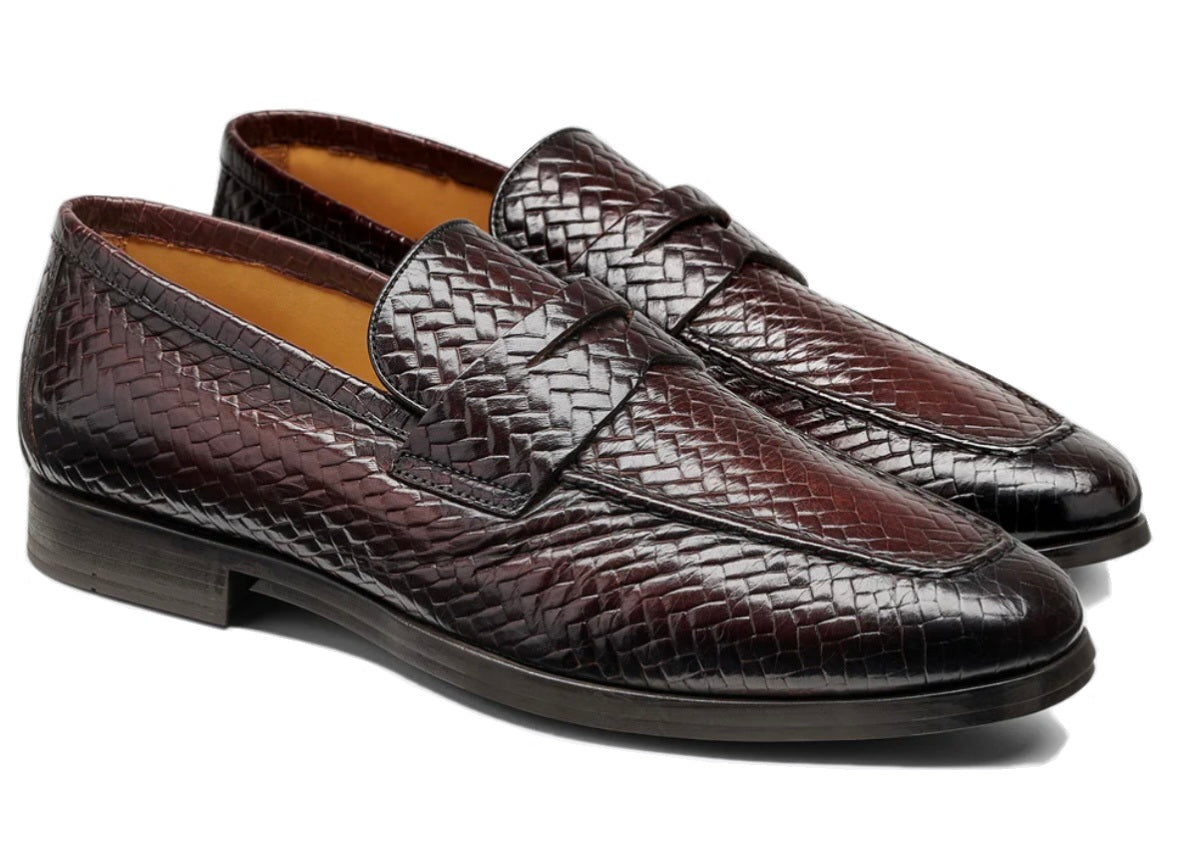 Barker Capri Mens Woven Slip On shoe