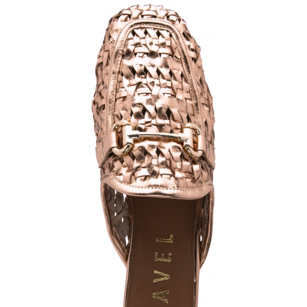 Ravel Anston Ladies Woven Leather Backless Loafer