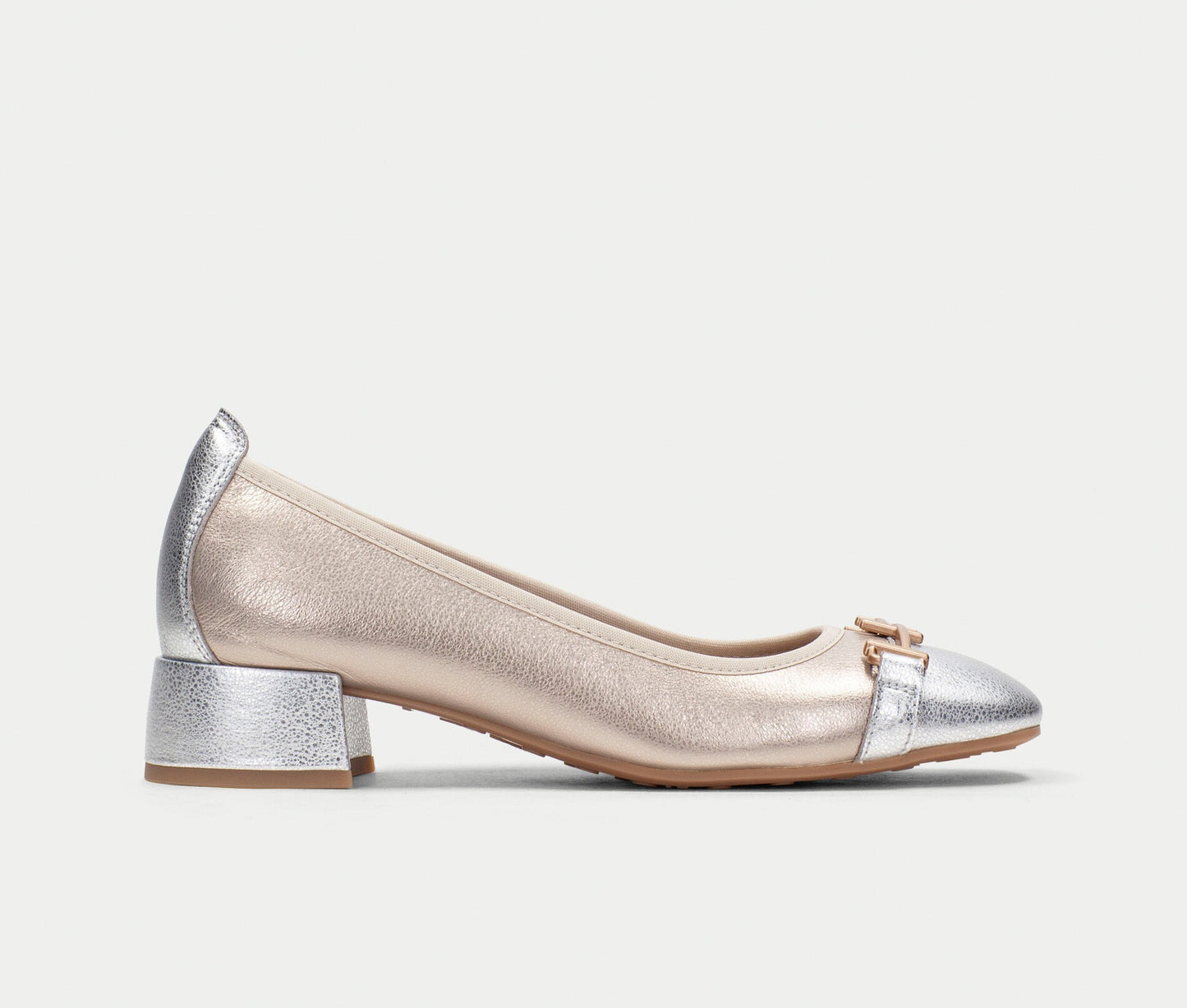 Hispanitas Ladies Block Heel Trim Front Shoe