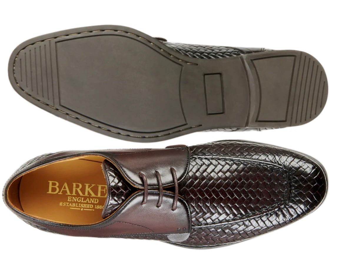 Barker Sorrento Mens Woven Upper lace Up Gibson