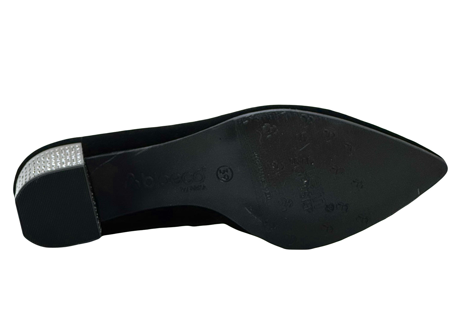 Bioeco Feature Heel Suede Court Shoe