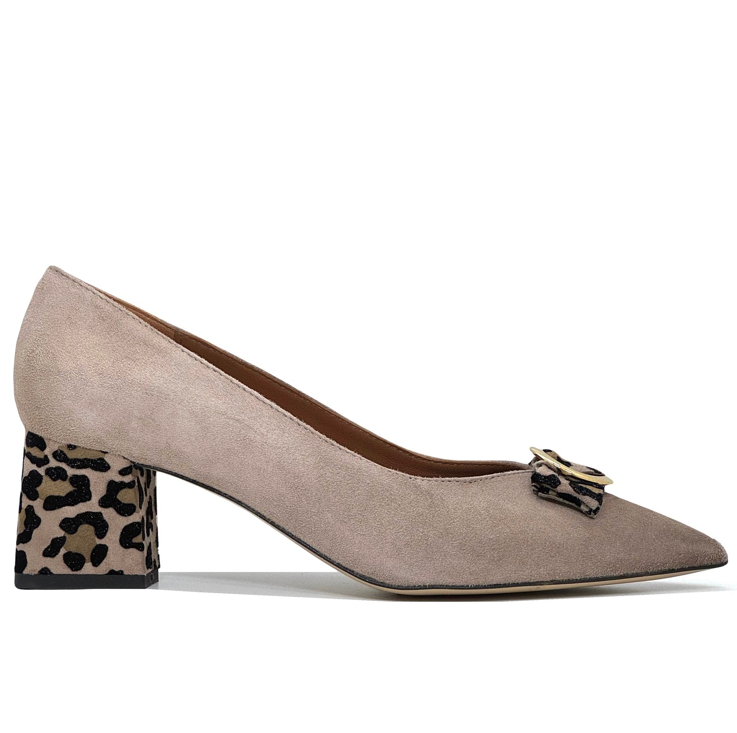 HB Louise Ladies Pointed Toe Bow Trim Court Shoe