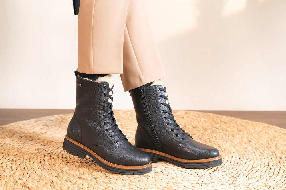 Remonte Ladies Lace Front Wool Lined Tex Boot