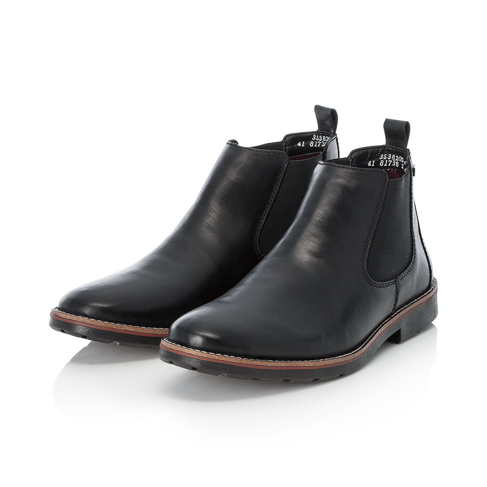Rieker Mens Tex Elastic Sided Jodphur Boot Black