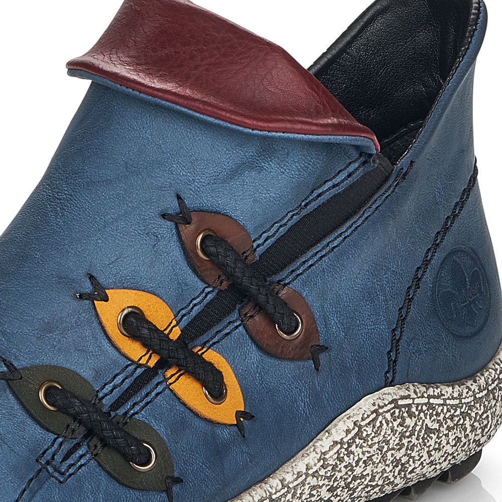 Rieker Ladies Zip Sided Shoe Boot