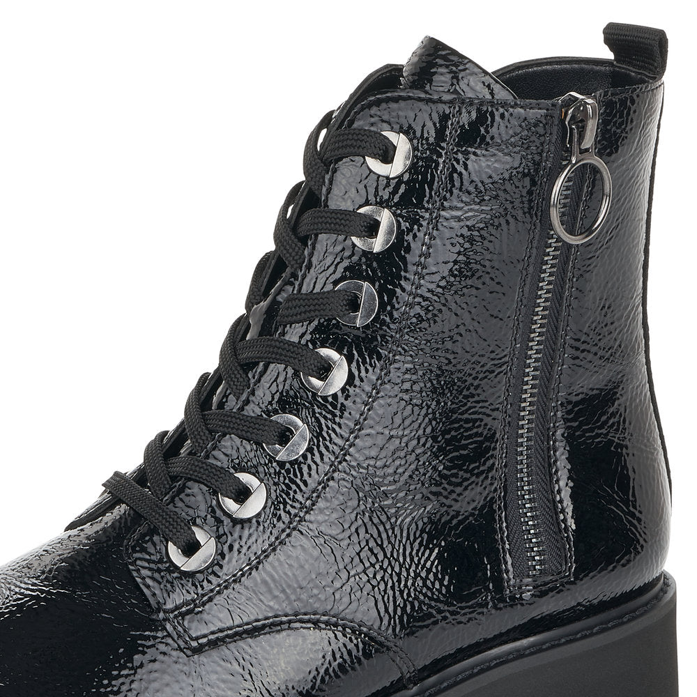 Remonte Ladies Chunky Soled Lace Up Ankle Boot