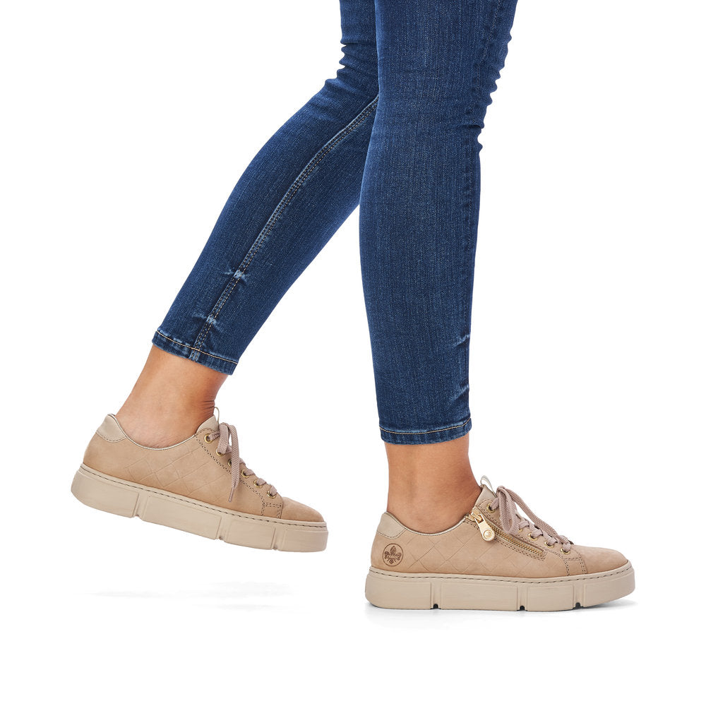 Rieker Ladies Lace Up Chunky Sole Sneaker