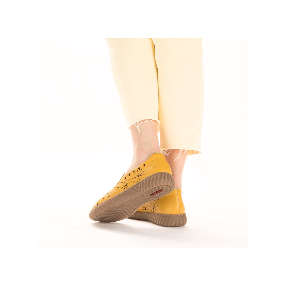 Rieker Ladies Laser Cut Flat Shoe