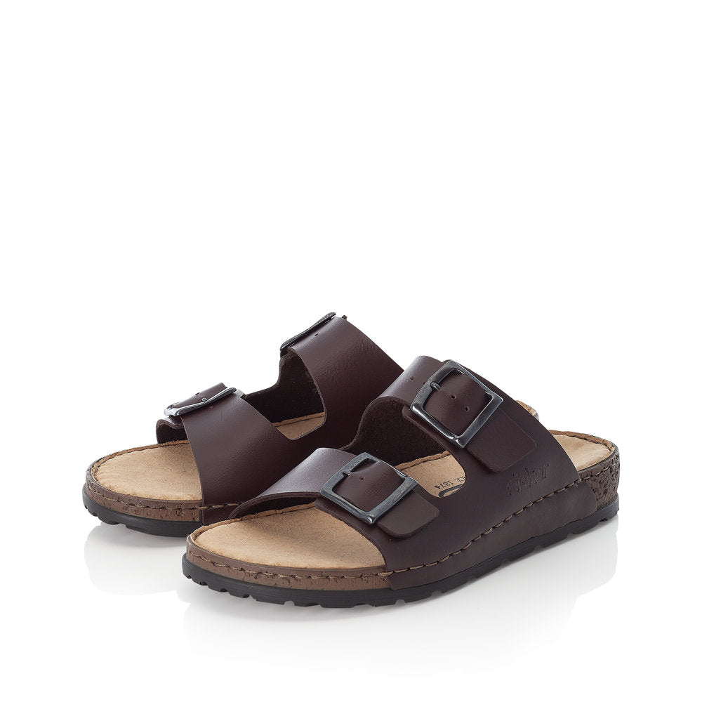 Rieker Men's Slip On Foot-Bed Sandal