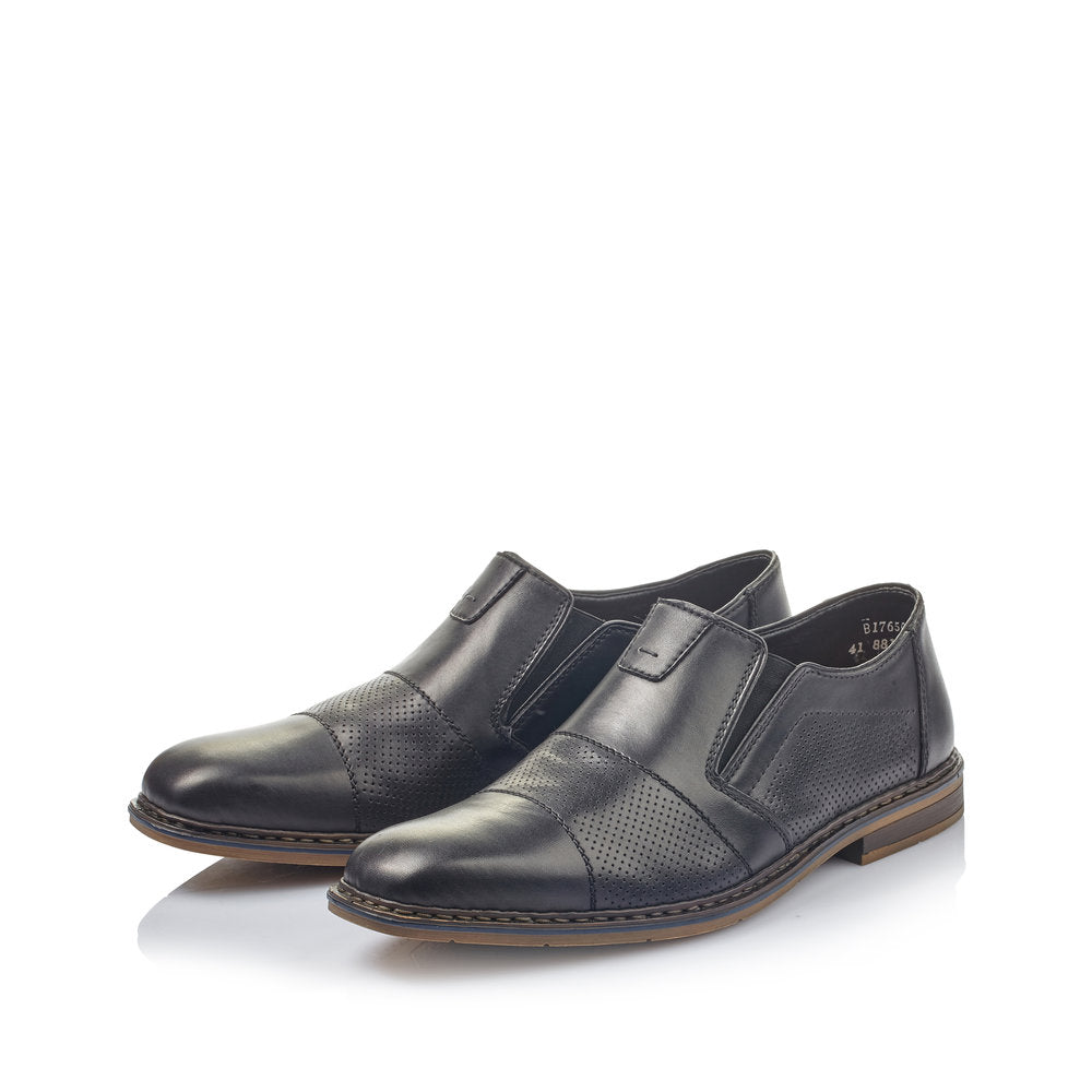 Rieker Men's Slip On Shoe Black