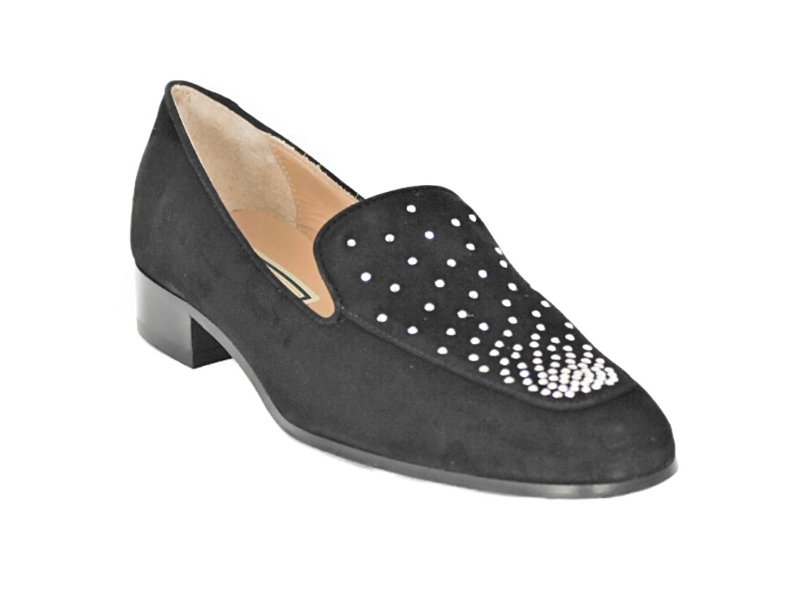 Myla Low Heel Loafer With Stud Trim
