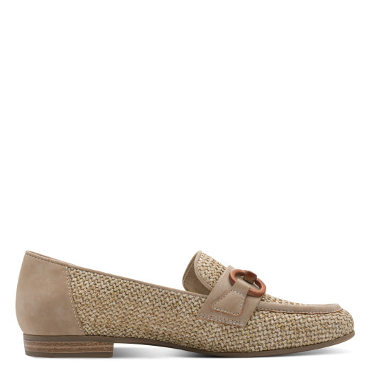Jana Wider Fit Snaffle Loafer - Natural