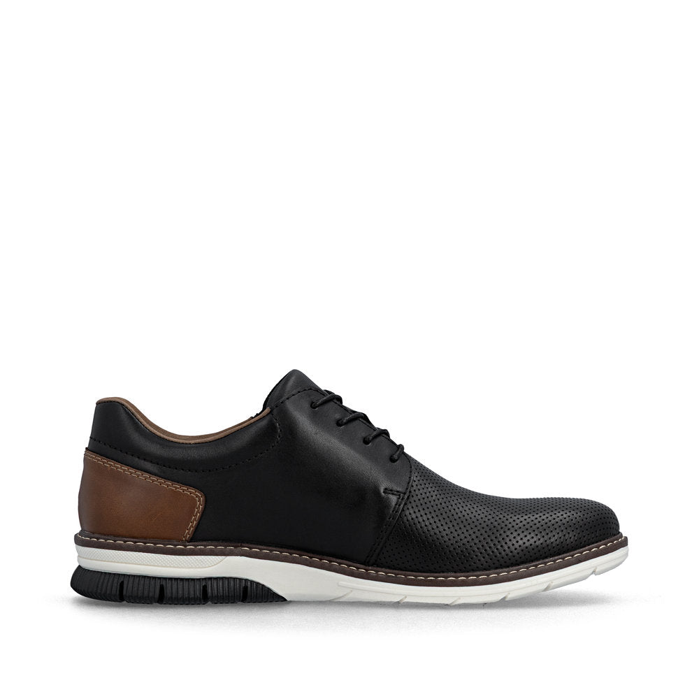 Rieker Gents Lace Up Zip Side Shoe