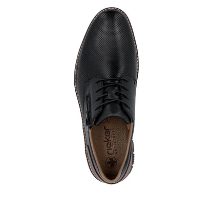 Rieker Gents Lace Up Zip Side Shoe