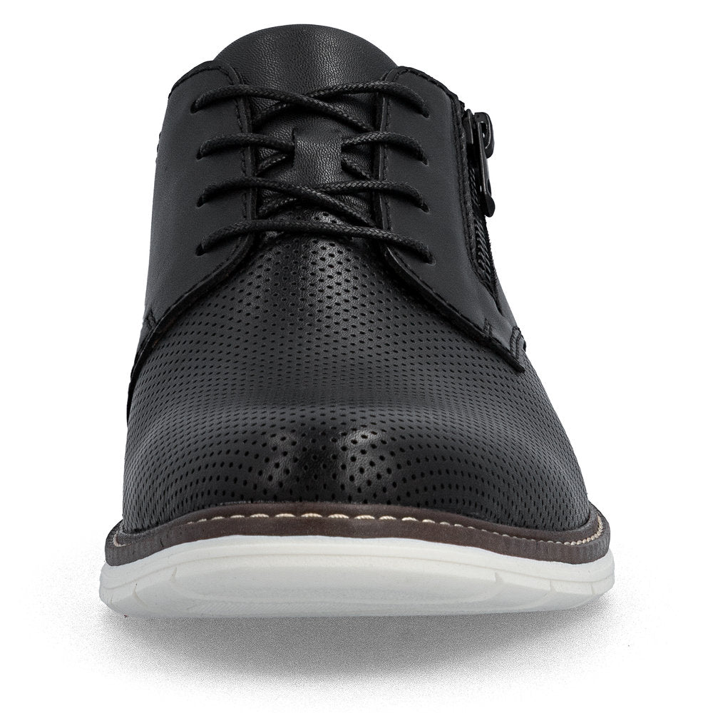 Rieker Gents Lace Up Zip Side Shoe