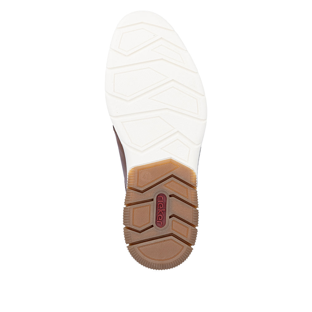 Rieker Gents Lace Up Zip Side Shoe