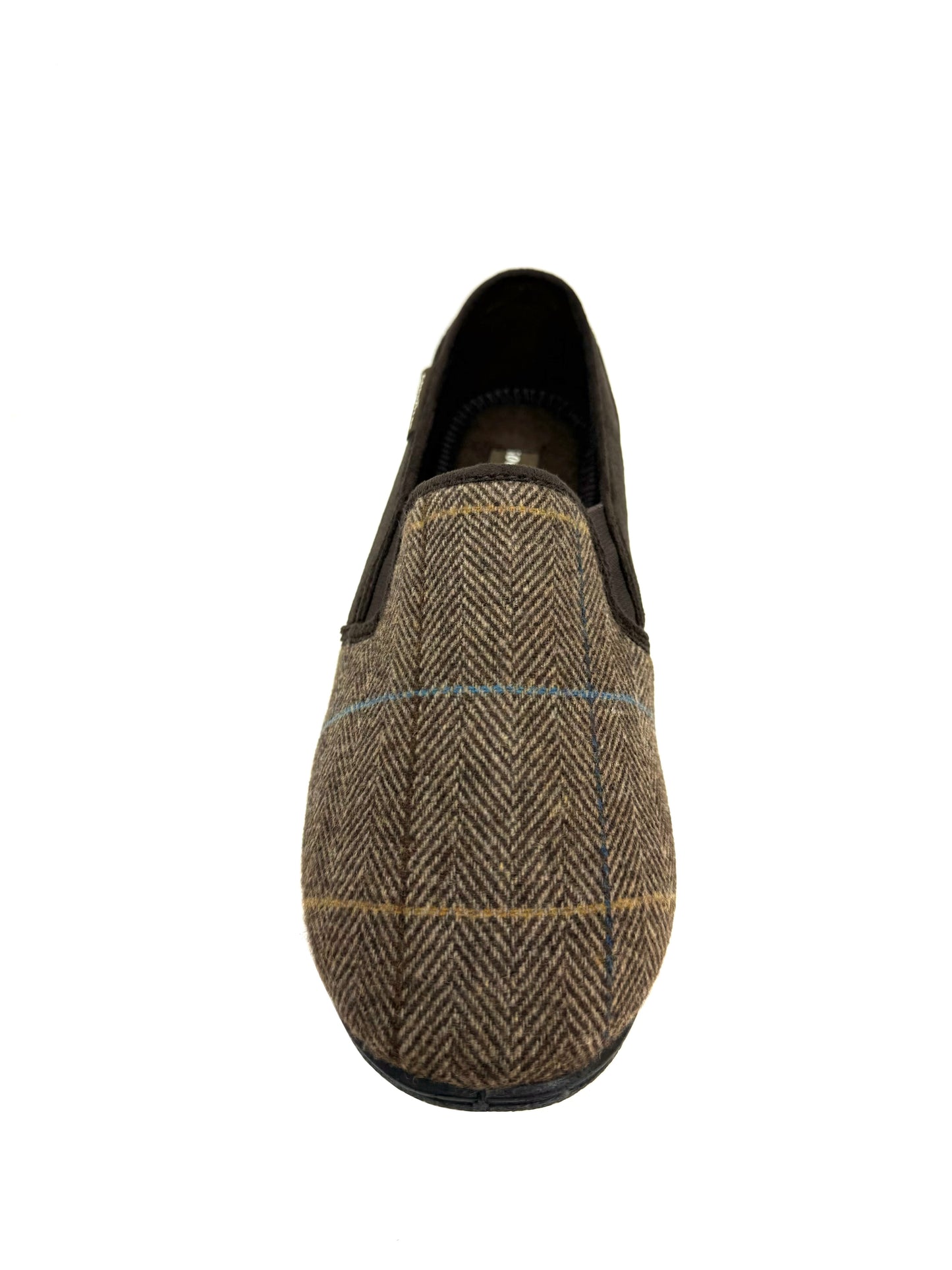 Lazy Dogz Men's Slippers Harrison Brown Tweed