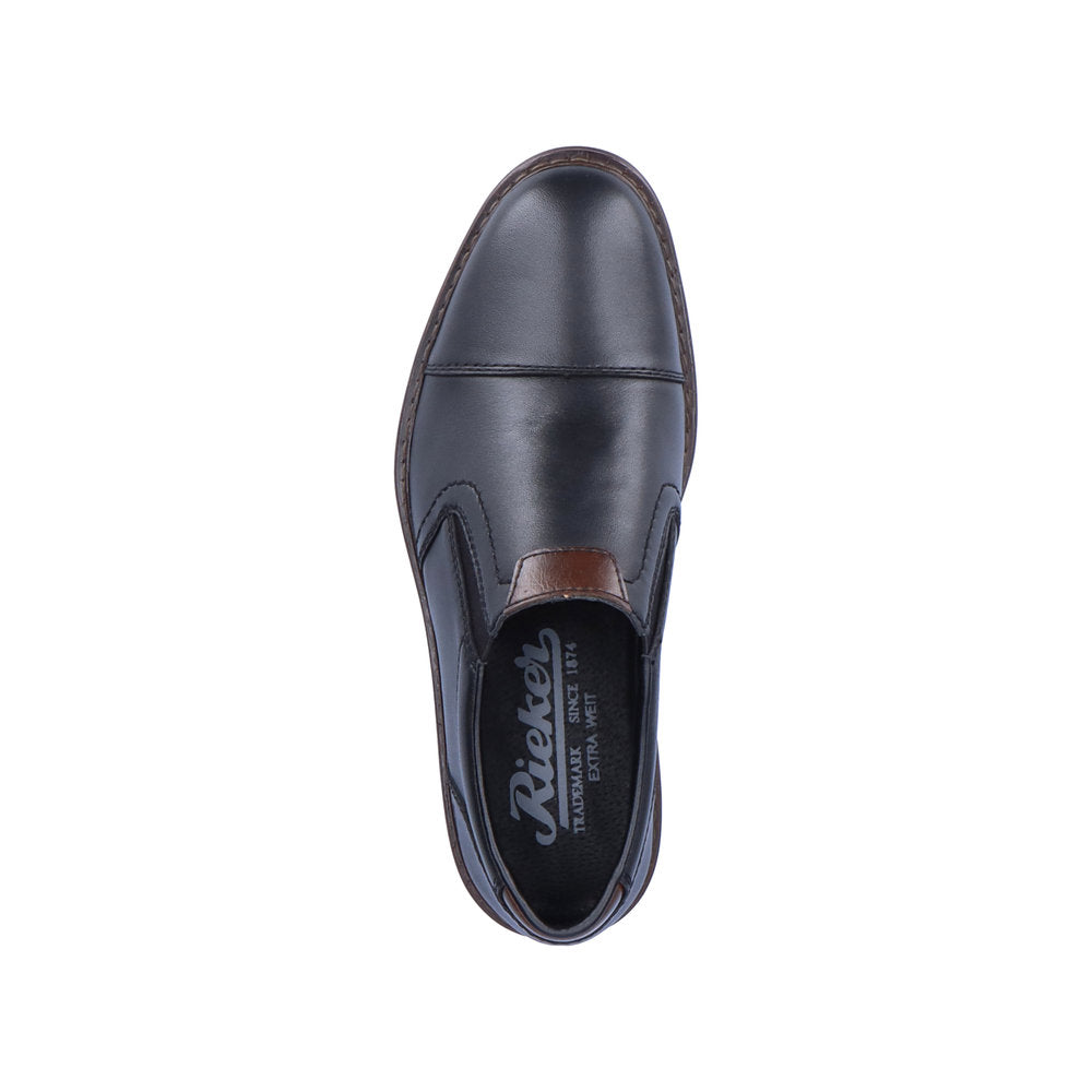 Rieker Mens Slip On shoe Black