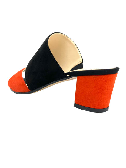 Mid Heel Mule Sandal