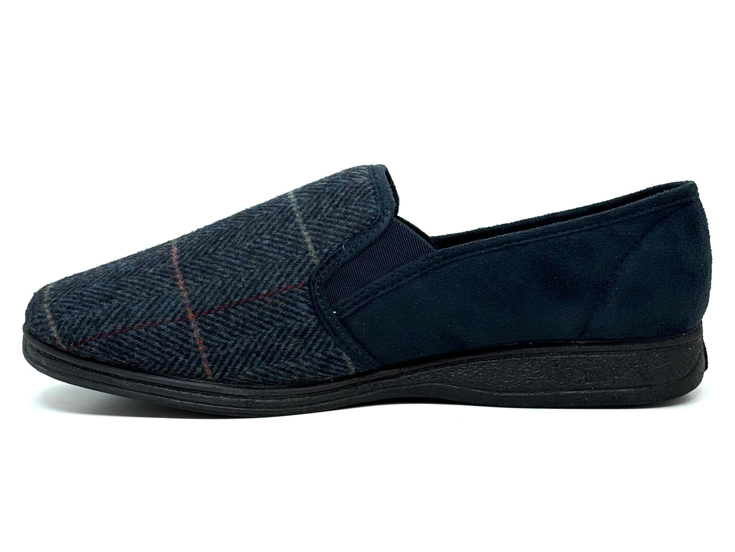 Lazy Dogz Men's Slippers Harrison Navy Tweed