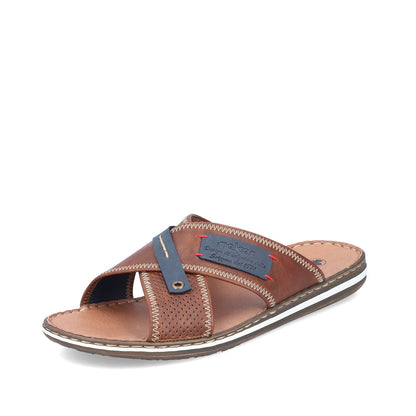 Rieker Men's Cross Strap Backless Sandal
