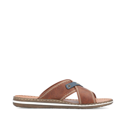Rieker Men's Cross Strap Backless Sandal