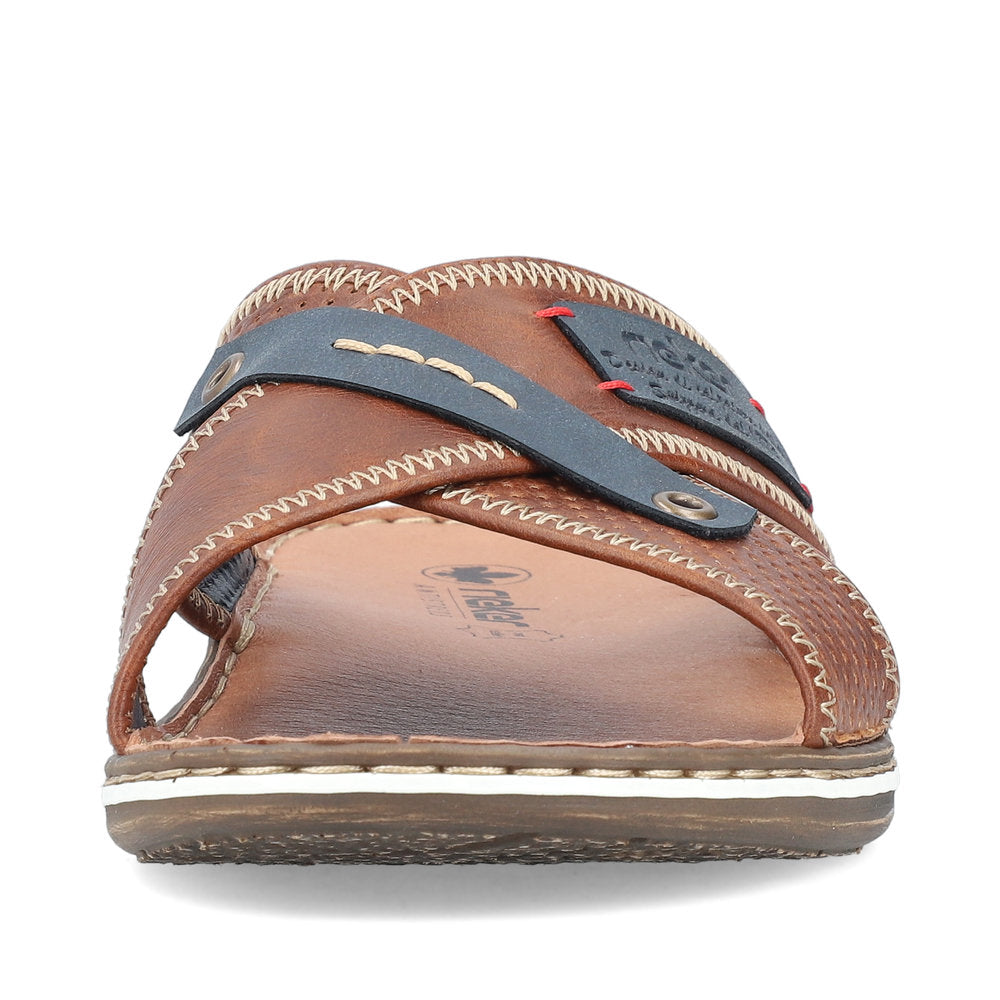 Rieker Men's Cross Strap Backless Sandal