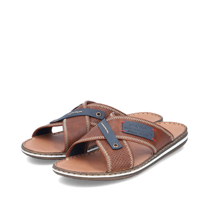 Rieker Men's Cross Strap Backless Sandal