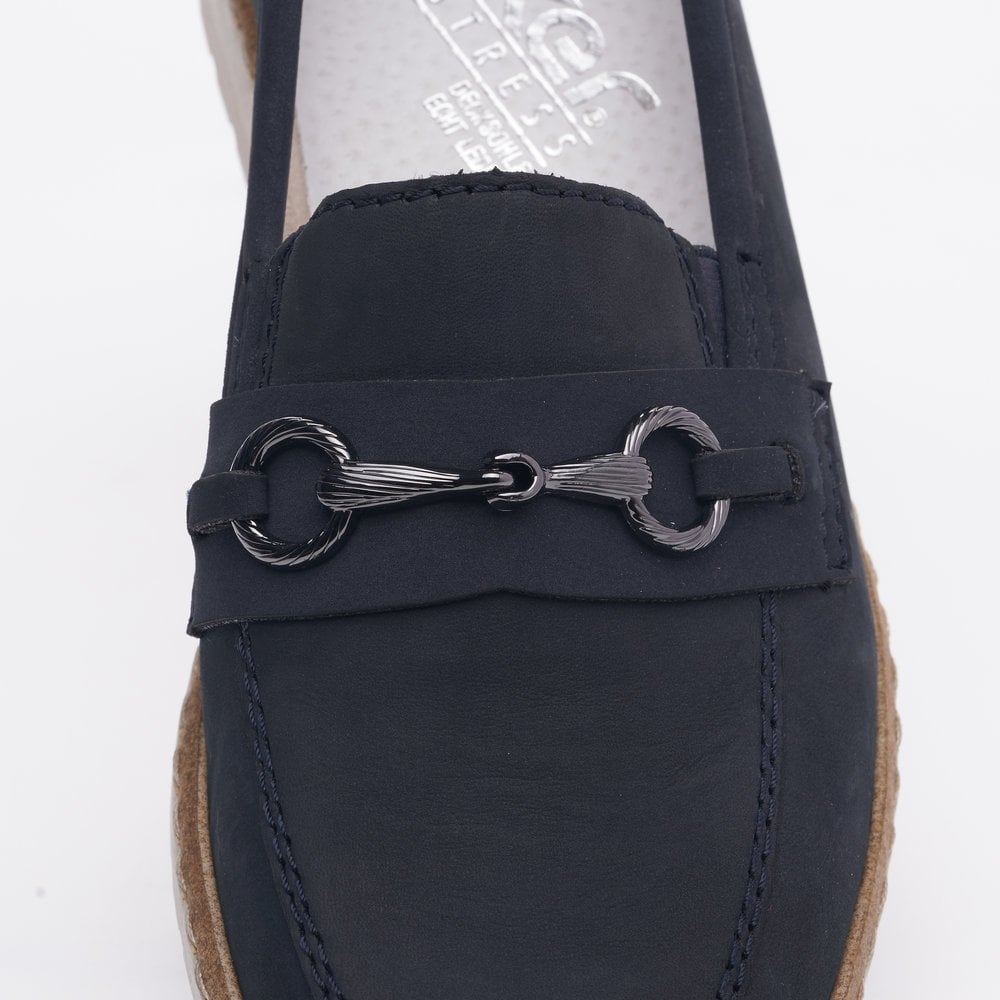 Rieker Ladies Snaffle Trim Loafer