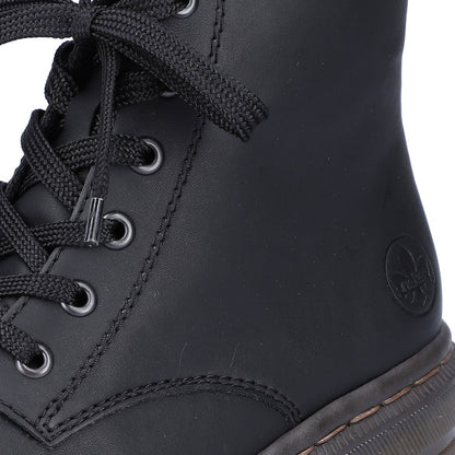 Rieker black lace up ankle boot