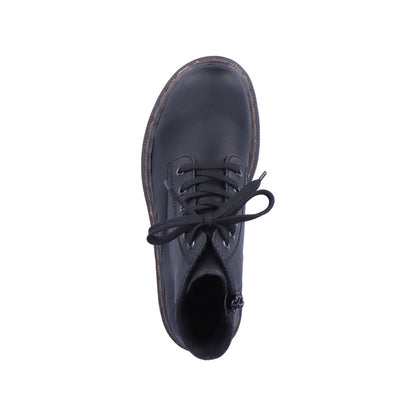 Rieker black lace up ankle boot
