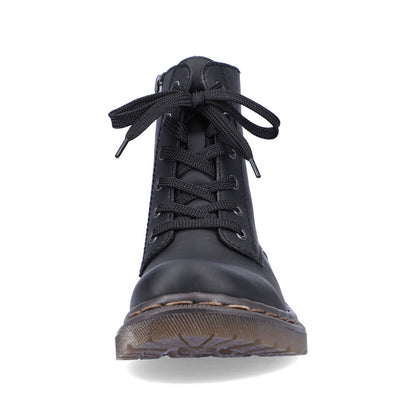 Rieker black lace up ankle boot