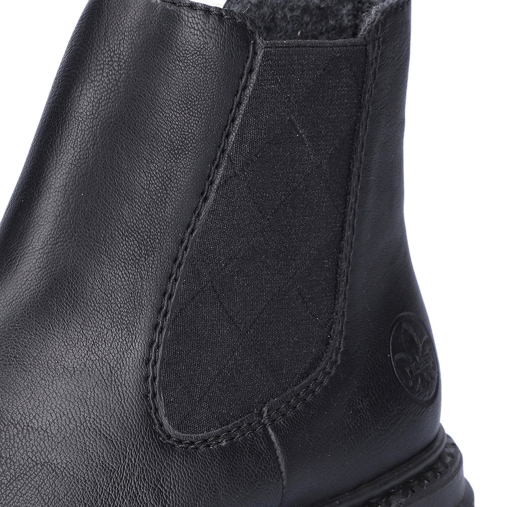 Rieker Ladies Chunky Sole Zip Sided Ankle Boot