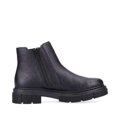 Rieker Ladies Chunky Sole Zip Sided Ankle Boot