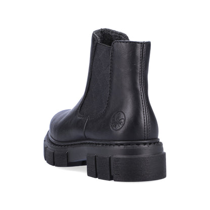 Rieker Ladies Chunky Sole Zip Sided Ankle Boot