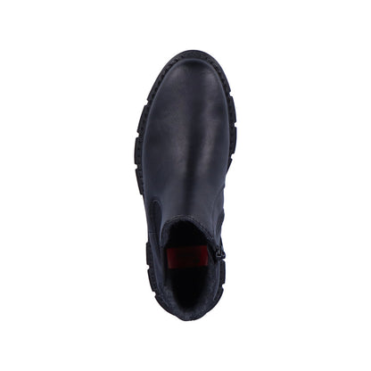 Rieker Ladies Chunky Sole Zip Sided Ankle Boot